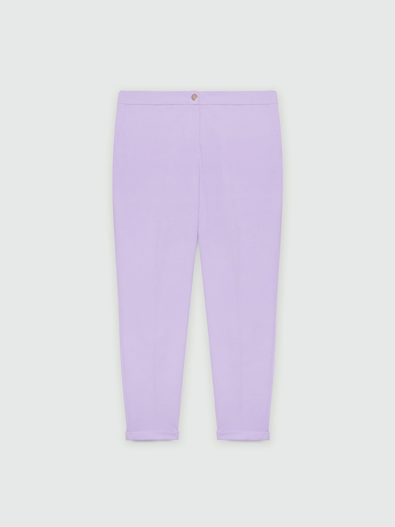 Pantaloni Carrot Fit in tessuto stretch