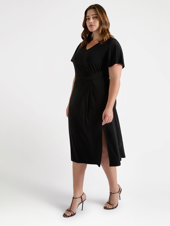 Vestito in jersey con passante laterale