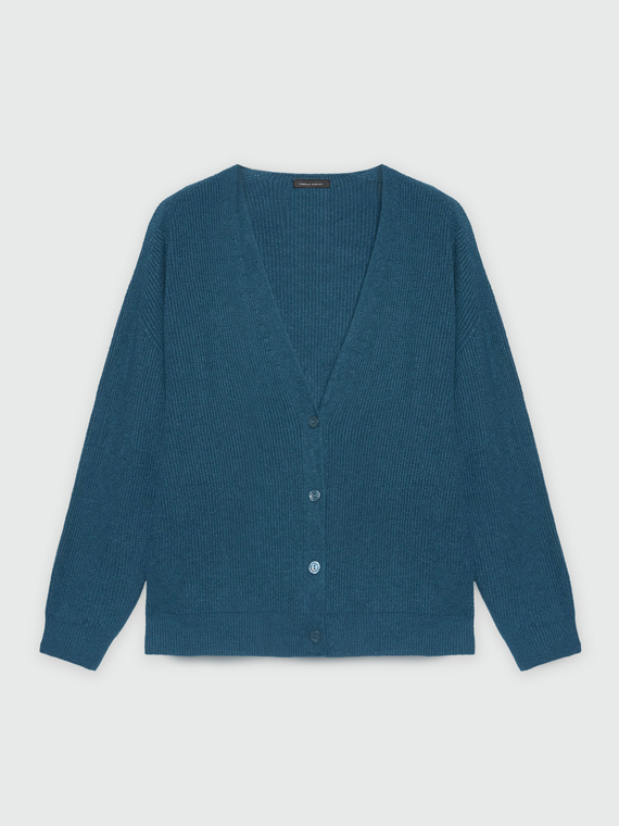 V-neck cardigan with buttons