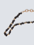 Lange Halskette mit Kette und Steinen image number 1