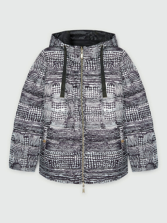 Printed Sorona® Aura reversible down jacket