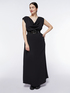 Long double look black dress image number 4