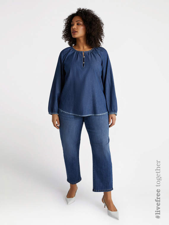 Blusa in denim