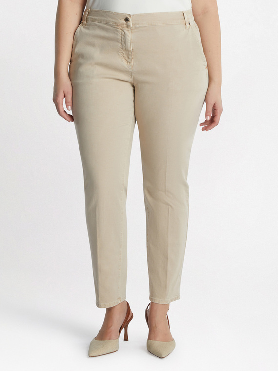 Pantaloni chino in cotone stretch