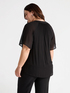 Blusa plissé con scollo a V image number 1