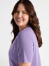 T-shirt in raso e jersey lurex image number 2