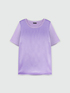 T-shirt in raso e jersey lurex image number 4