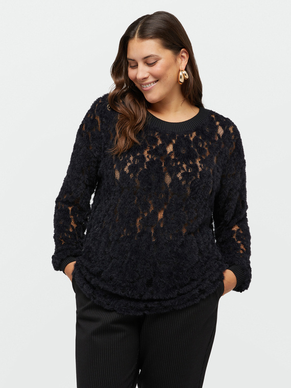 Soft lace effect t-shirt