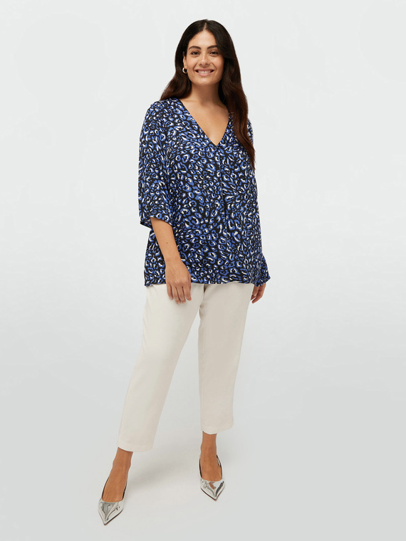 Bluse mit Animalier-Muster