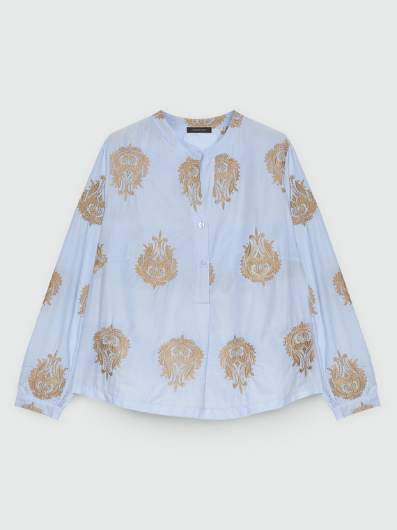 Blusa con ricami etnici