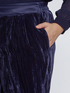 Elegante Hose aus Samt mit Knittereffekt image number 2